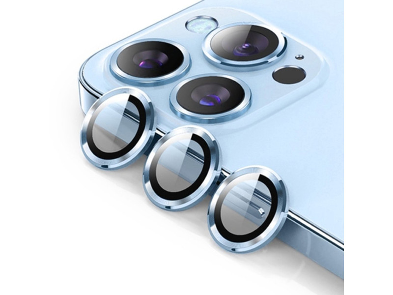 Newface iPhone 13 Pro Valdez Metal Kamera Lens - Sierra Blue