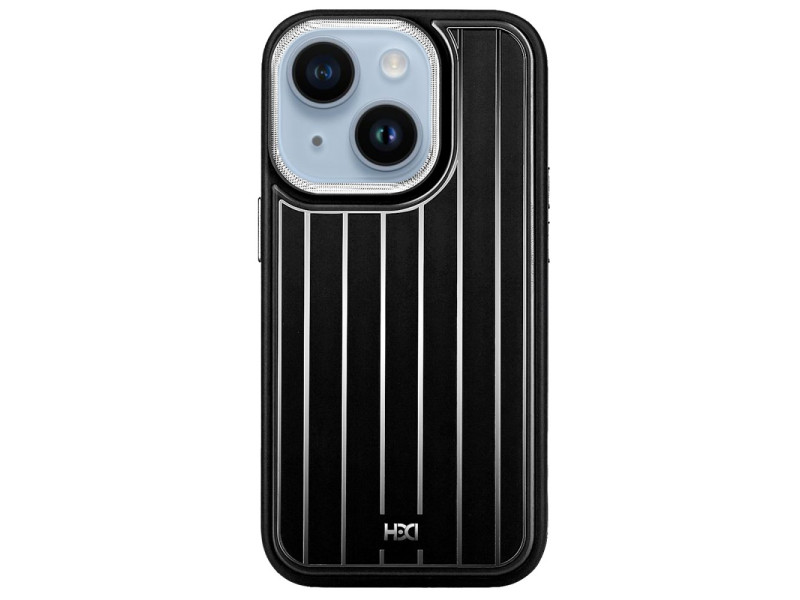 HDD iPhone 14 Kılıf HBC-190 Kolaj Kapak - Siyah