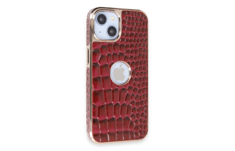 Newface iPhone 14 Kılıf Snake Kapak - Bordo