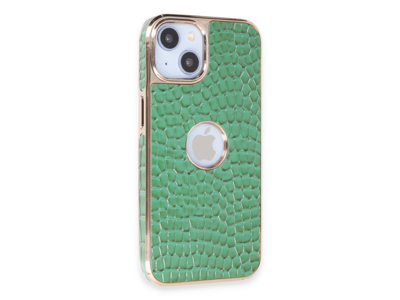 Newface iPhone 14 Kılıf Snake Kapak - Koyu Yeşil