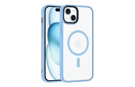 Newface iPhone 14 Kılıf Trex Magneticsafe Kapak - Sierra Blue