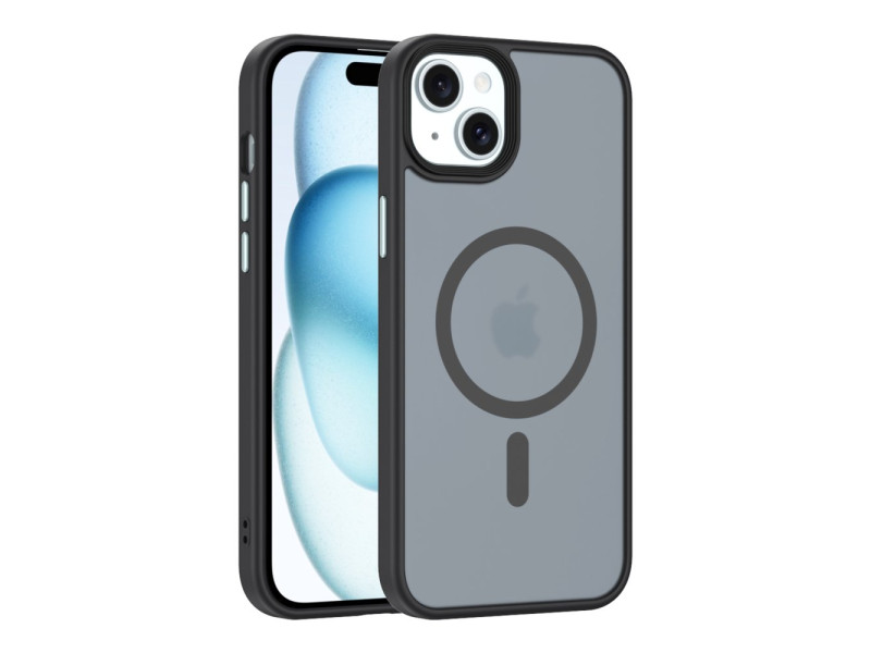 Newface iPhone 14 Kılıf Trex Magneticsafe Kapak - Siyah