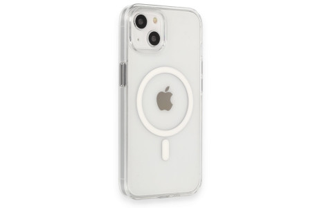 Newface iPhone 14 Kılıf Tron Şeffaf Magsafe Kapak - Şeffaf