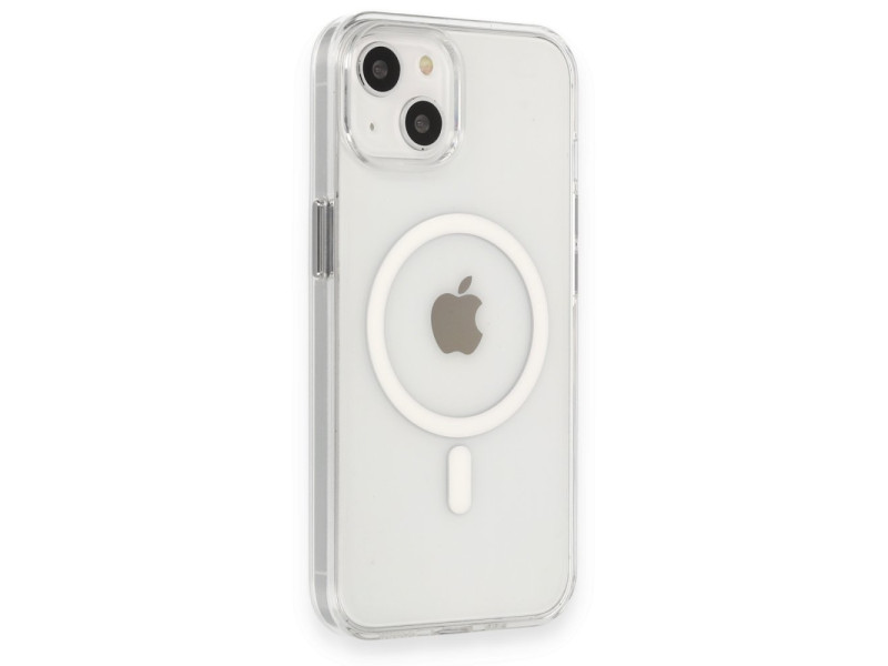 Newface iPhone 14 Kılıf Tron Şeffaf Magsafe Kapak - Şeffaf