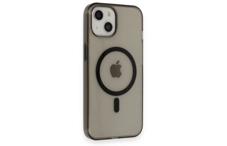 Newface iPhone 14 Kılıf Tron Şeffaf Magsafe Kapak - Siyah