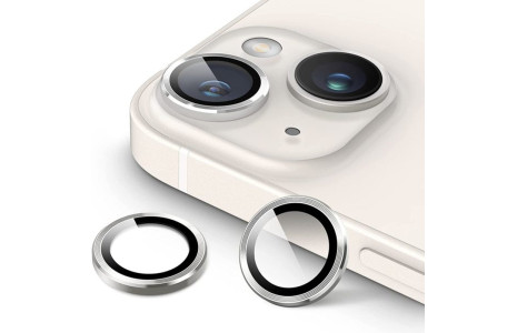 Newface iPhone 14 Plus Valdez Metal Kamera Lens - Gümüş