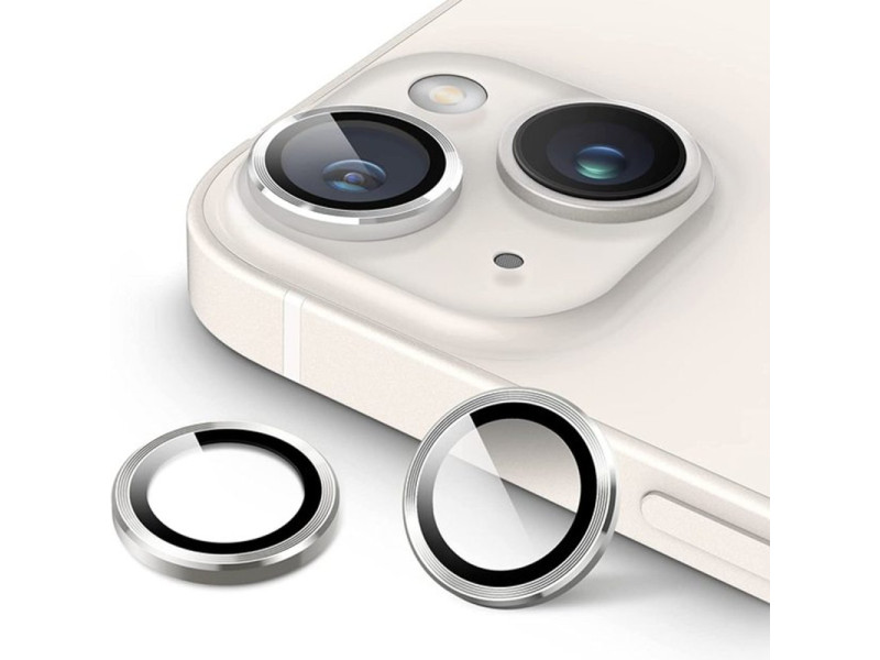 Newface iPhone 14 Plus Valdez Metal Kamera Lens - Gümüş