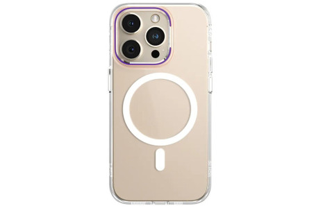 Newface iPhone 14 Pro Kılıf Blueo Anti Drop Magsafe Kapak - Derin Mor