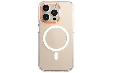 Newface iPhone 14 Pro Kılıf Blueo Anti Drop Magsafe Kapak - Turuncu