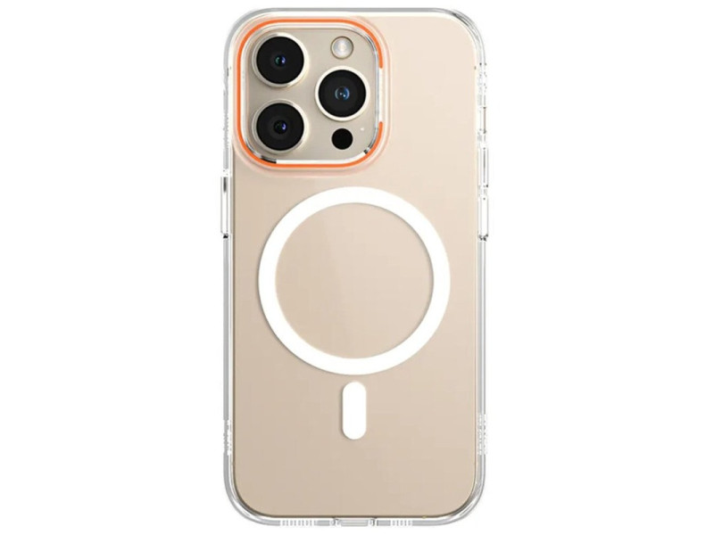Newface iPhone 14 Pro Kılıf Blueo Anti Drop Magsafe Kapak - Turuncu