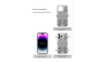 Newface iPhone 14 Pro Kılıf Mekanik Bumper Kapak - Siyah