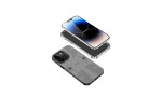 Newface iPhone 14 Pro Kılıf Mekanik Bumper Kapak - Siyah