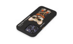 Newface iPhone 14 Pro Kılıf Nimmy Glass Desenli Kapak - Siyah - 2