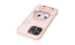 Newface iPhone 14 Pro Kılıf Nimmy Nakış Desenli Kapak - Pembe