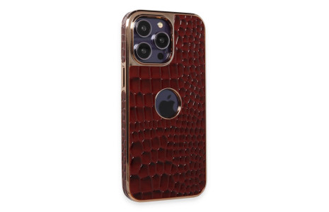 Newface iPhone 14 Pro Kılıf Snake Kapak - Bordo