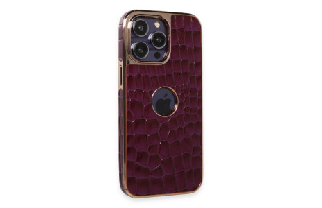 Newface iPhone 14 Pro Kılıf Snake Kapak - Derin Mor
