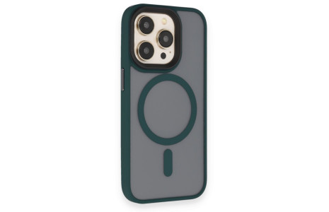 Newface iPhone 14 Pro Kılıf Trex Magneticsafe Kapak - Koyu Yeşil