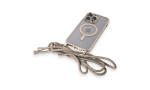 Newface iPhone 14 Pro Max Kılıf Divo Lazer Askılı Magsafe Kapak - Gold