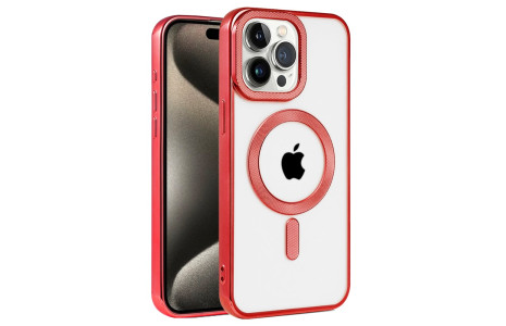 Newface iPhone 14 Pro Max Kılıf Kronos Magsafe Kapak - Kırmızı