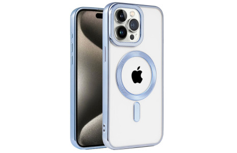 Newface iPhone 14 Pro Max Kılıf Kronos Magsafe Kapak - Sierra Blue