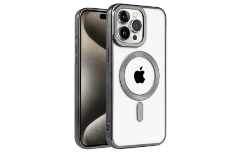 Newface iPhone 14 Pro Max Kılıf Kronos Magsafe Kapak - Siyah