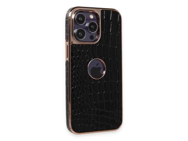 Newface iPhone 14 Pro Max Kılıf Snake Kapak - Siyah