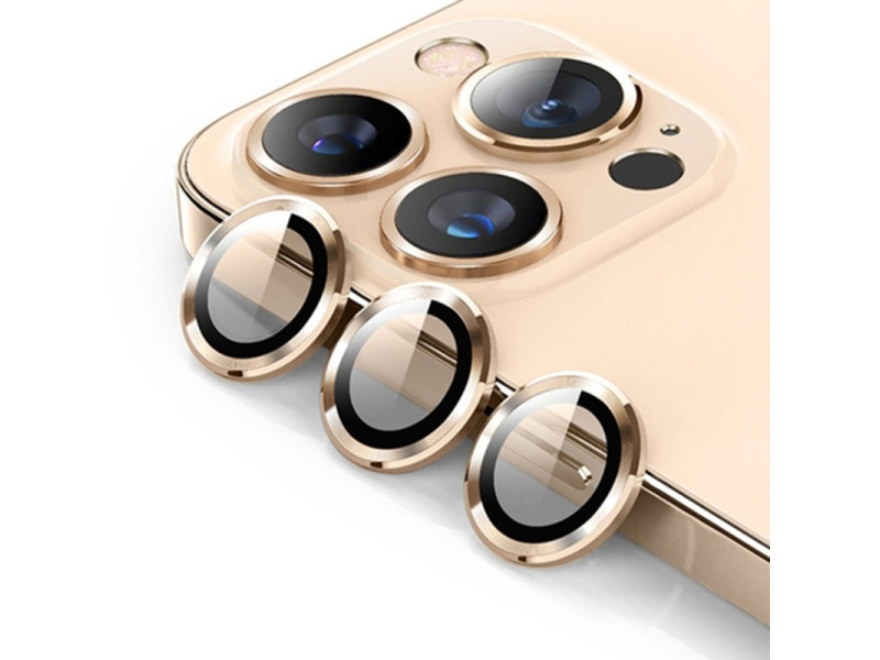 Newface iPhone 14 Pro Max Kuzoom Metal Kamera Lens - Gold
