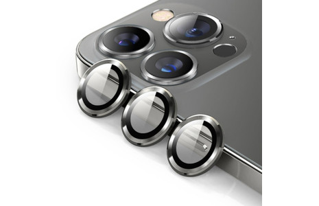 Newface iPhone 14 Pro Max Kuzoom Metal Kamera Lens - Siyah