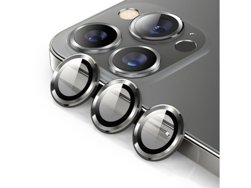 Newface iPhone 14 Pro Max Kuzoom Metal Kamera Lens - Siyah