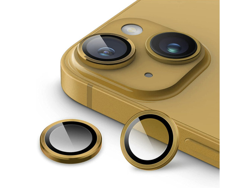Newface iPhone 14 Valdez Metal Kamera Lens - Gold