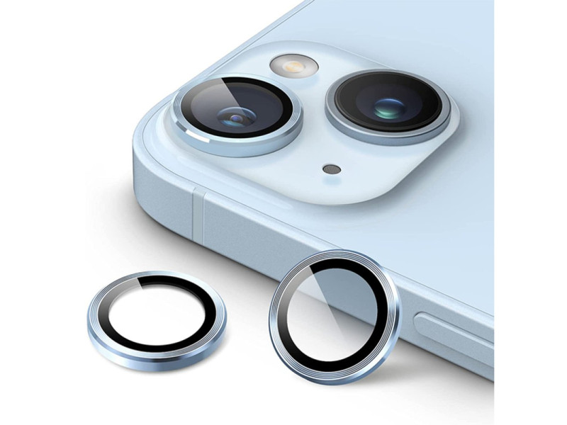 Newface iPhone 14 Valdez Metal Kamera Lens - Sierra Blue