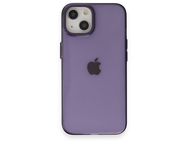 Newface iPhone 15 Kılıf Anka PC Magneticsafe Sert Metal Kapak - Mor