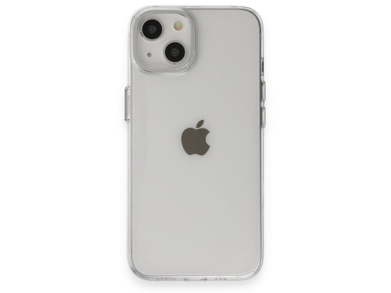 Newface iPhone 15 Kılıf Anka PC Magneticsafe Sert Metal Kapak - Şeffaf