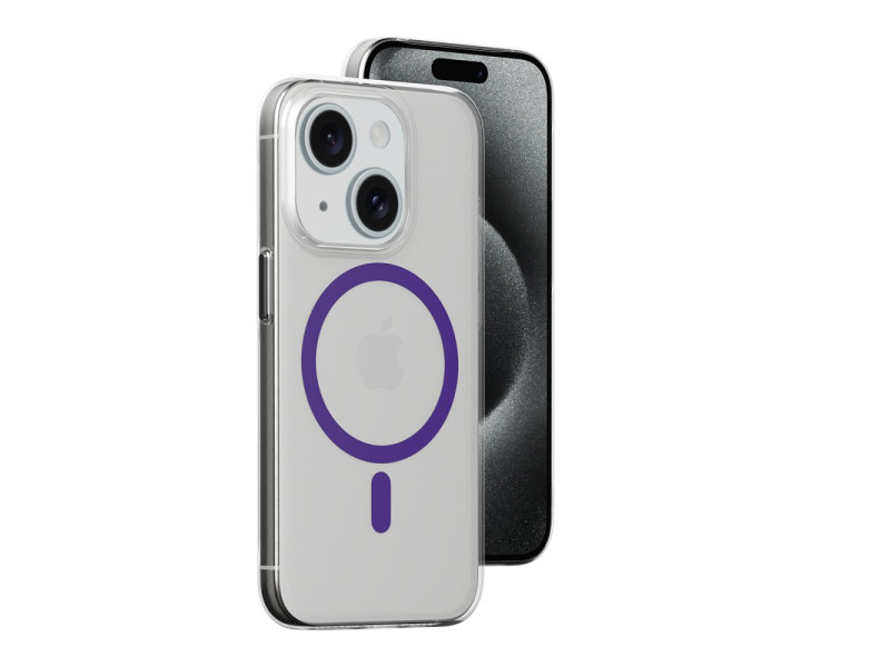 Joko iPhone 15 Kılıf Bubble Magsafe Kapak - Mor