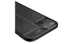 Newface iPhone 15 Kılıf Focus Derili Silikon - Siyah
