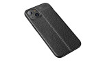 Newface iPhone 15 Kılıf Focus Derili Silikon - Siyah
