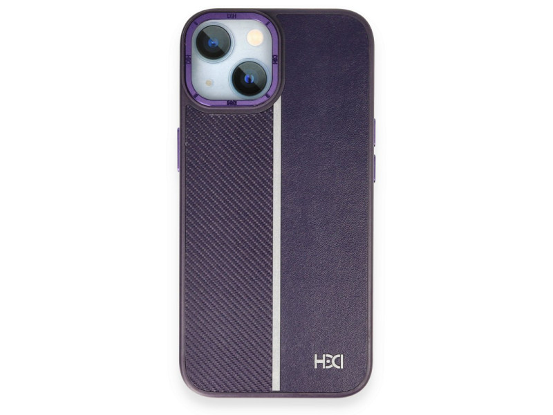 HDD iPhone 15 Kılıf HBC-155 Lizbon Kapak - Derin Mor