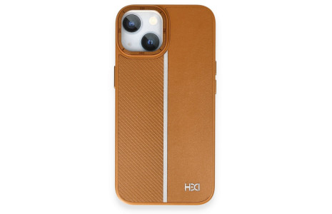 HDD iPhone 15 Kılıf HBC-155 Lizbon Kapak - Kahverengi