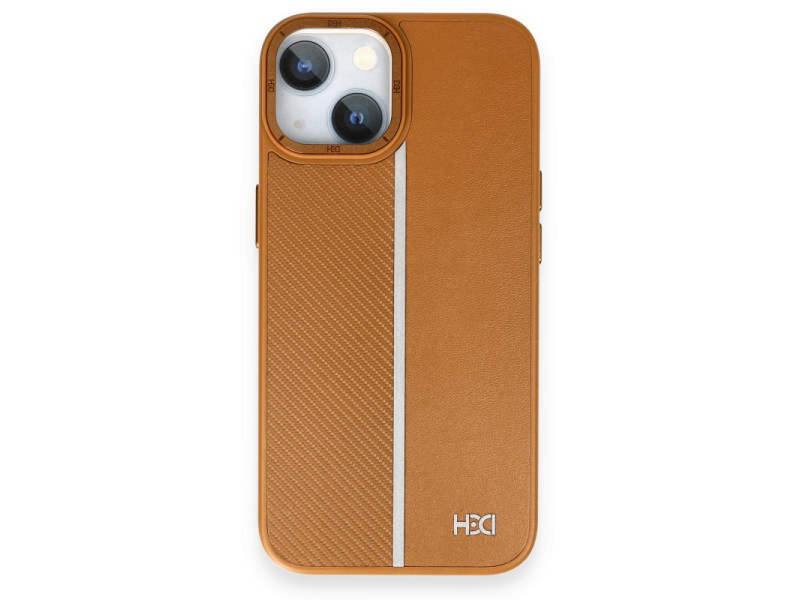 HDD iPhone 15 Kılıf HBC-155 Lizbon Kapak - Kahverengi