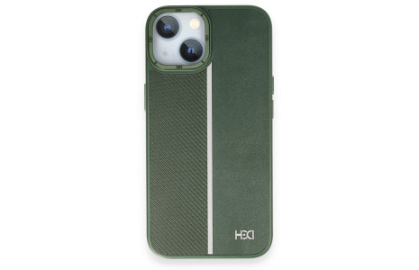 HDD iPhone 15 Kılıf HBC-155 Lizbon Kapak - Koyu Yeşil