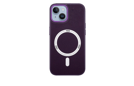 HDD iPhone 15 Kılıf HBC-157 Granada Magneticsafe Kapak - Derin Mor