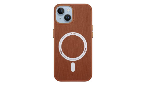 HDD iPhone 15 Kılıf HBC-157 Granada Magneticsafe Kapak - Kahverengi