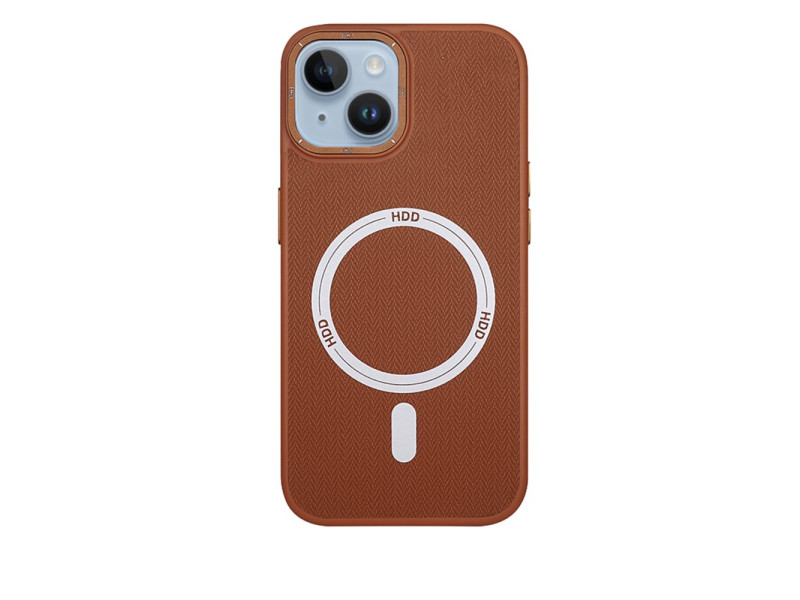 HDD iPhone 15 Kılıf HBC-157 Granada Magneticsafe Kapak - Kahverengi