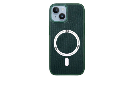 HDD iPhone 15 Kılıf HBC-157 Granada Magneticsafe Kapak - Koyu Yeşil