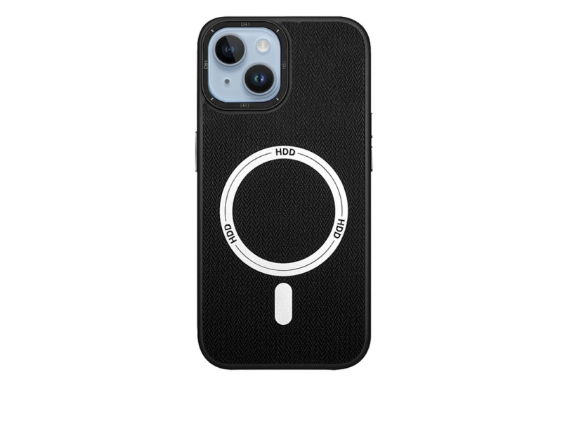 HDD iPhone 15 Kılıf HBC-157 Granada Magneticsafe Kapak - Siyah