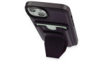 HDD iPhone 15 Kılıf HD Deri Luxury Magnet Kartvizitli Kapak - Derin Mor