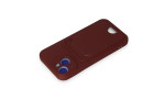 Newface iPhone 15 Kılıf Kelvin Kartvizitli Silikon - Bordo