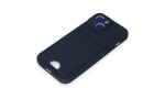 Newface iPhone 15 Kılıf Kelvin Kartvizitli Silikon - Lacivert