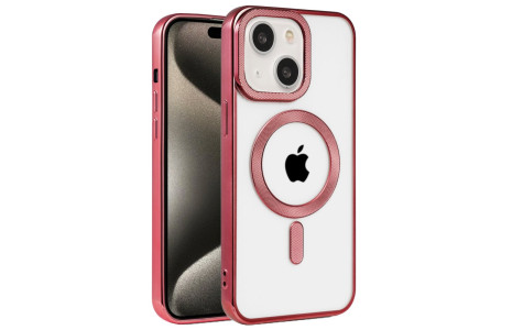 Newface iPhone 15 Kılıf Kronos Magsafe Kapak - Bordo