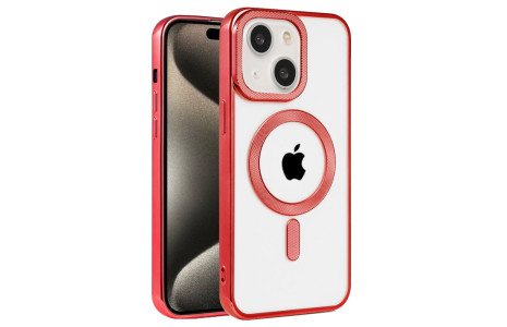 Newface iPhone 15 Kılıf Kronos Magsafe Kapak - Kırmızı